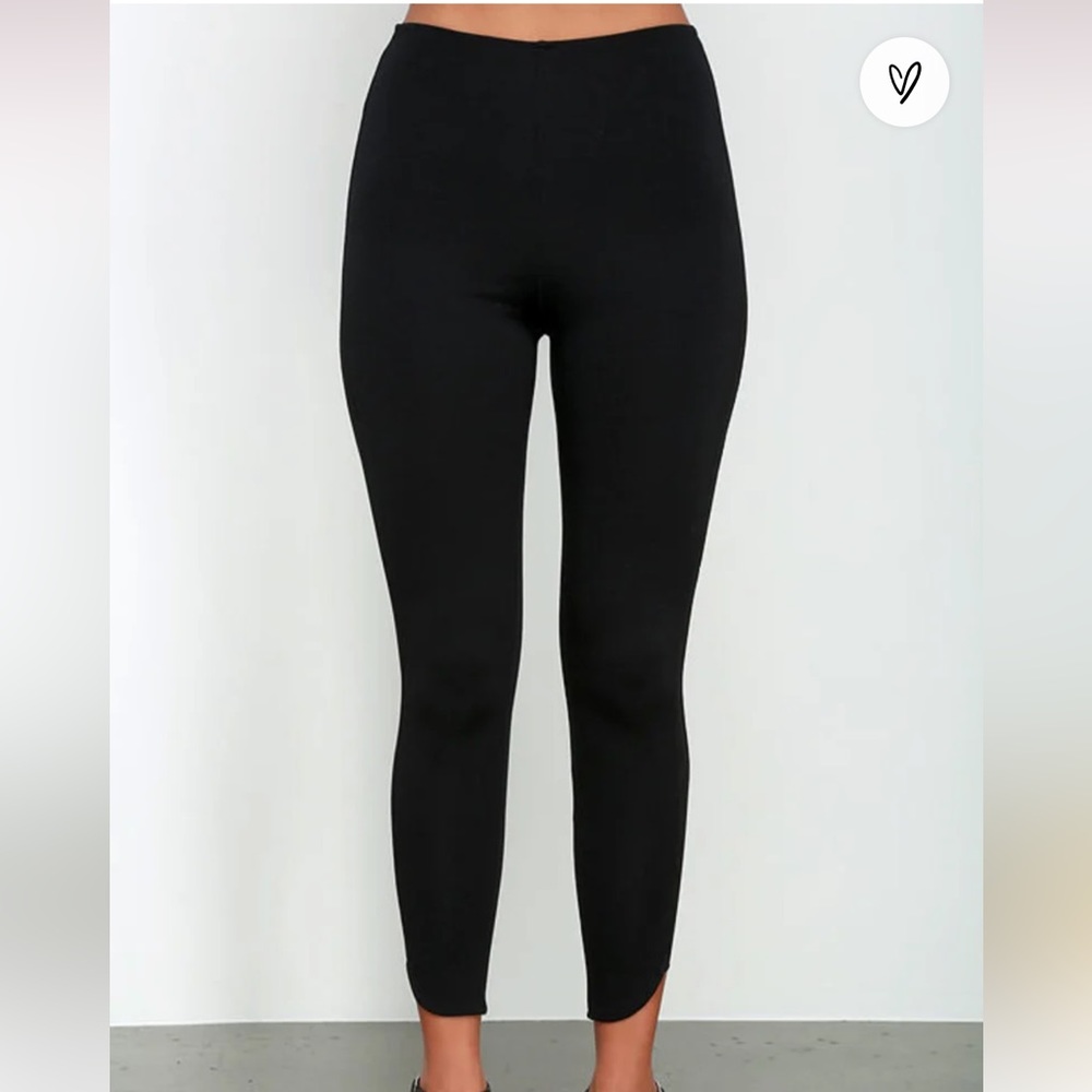 Black Leggings with Mesh Sides - Size Small